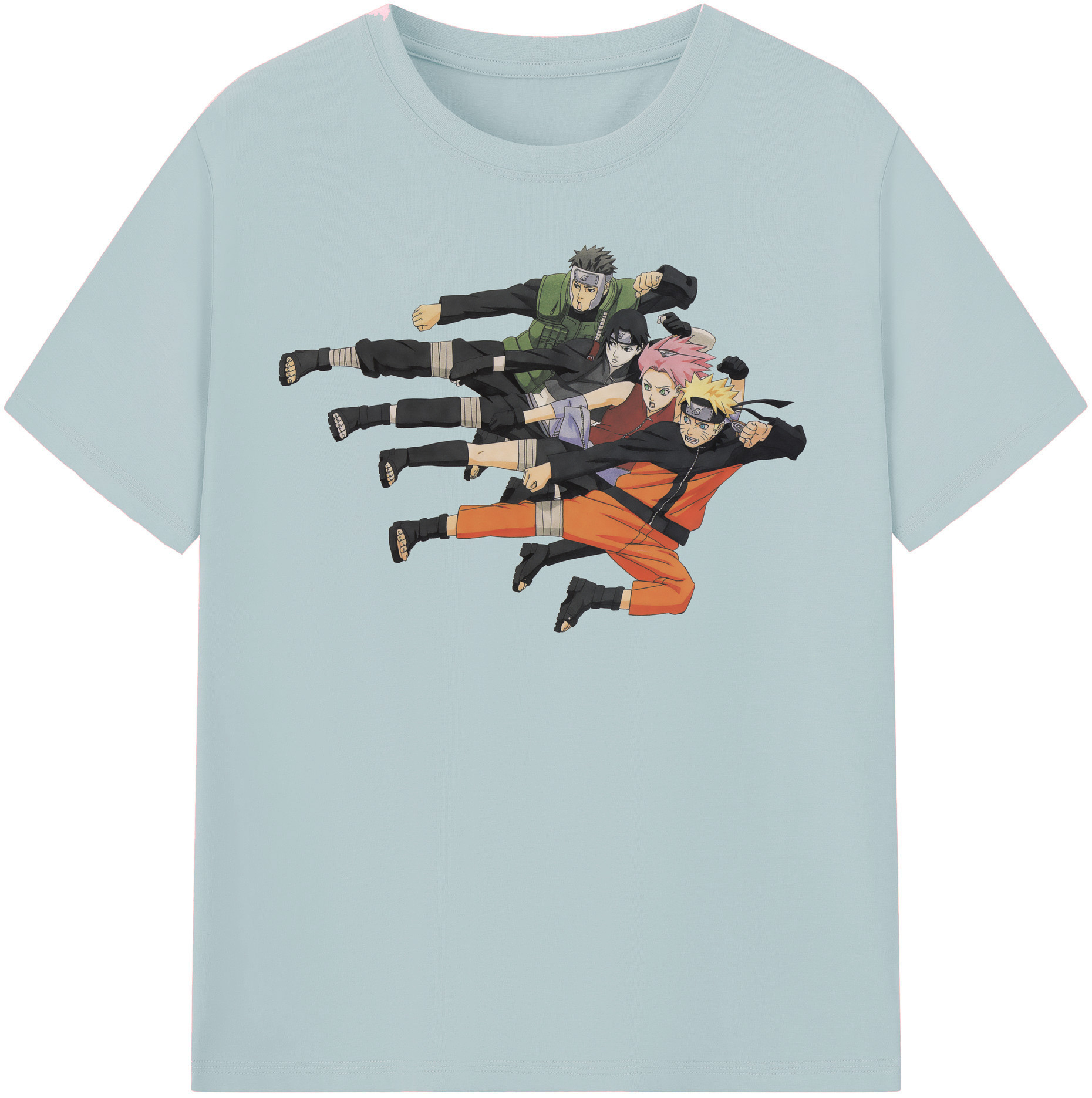 （画像用） NARUTO -ナルト- うずまき ナルト Uzumaki Naruto 綿100％半袖Tシャツ（フロントプリント）